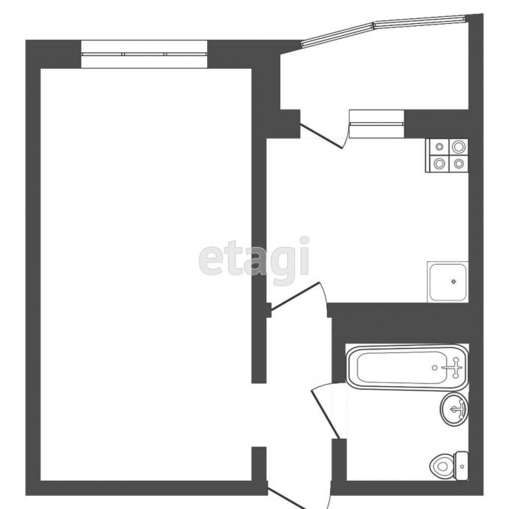 1-комн квартира Валентины Трофимовой, 7