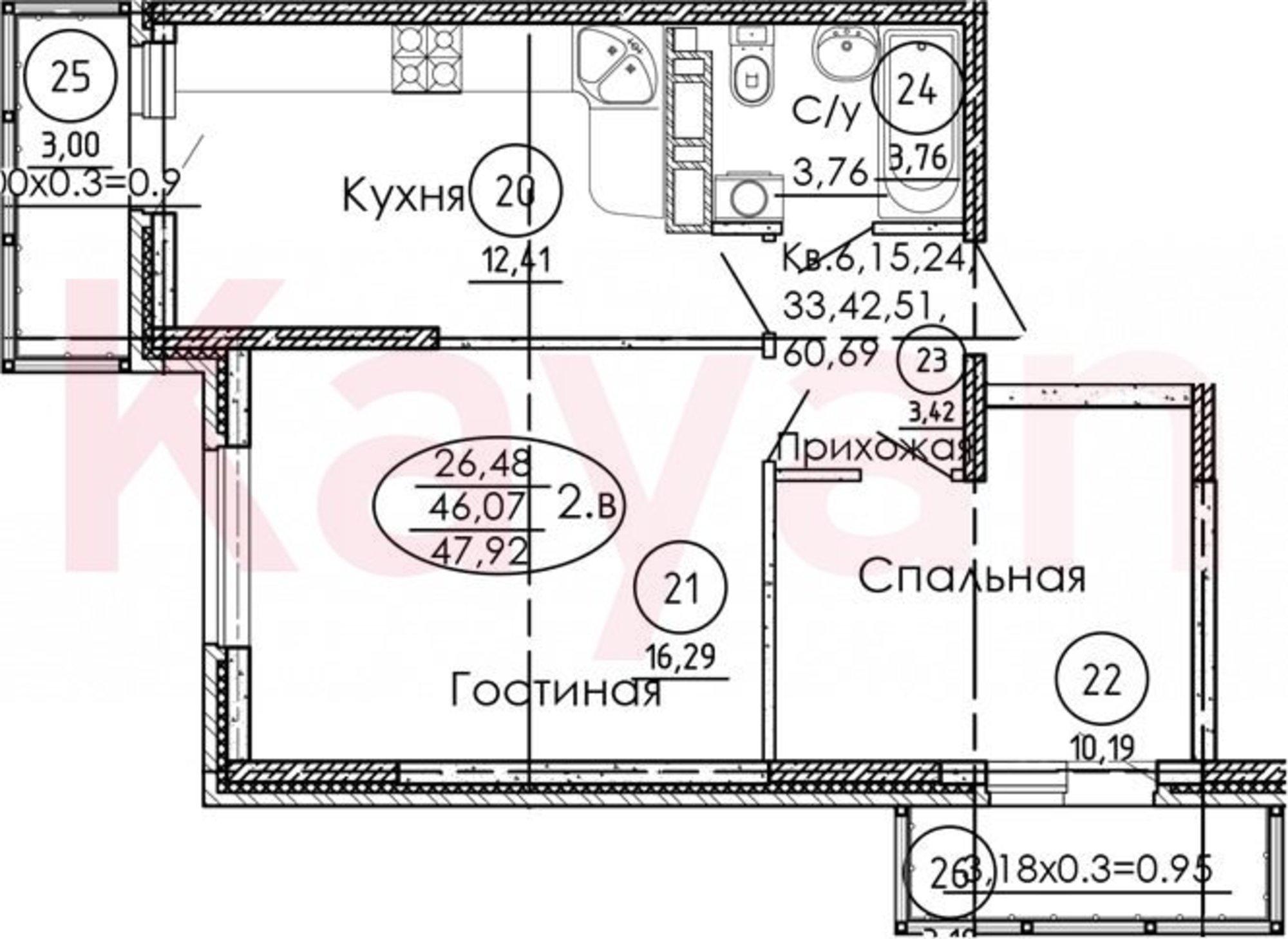 Купить квартиру за 6 229 600 рублей на ул Юбилейная