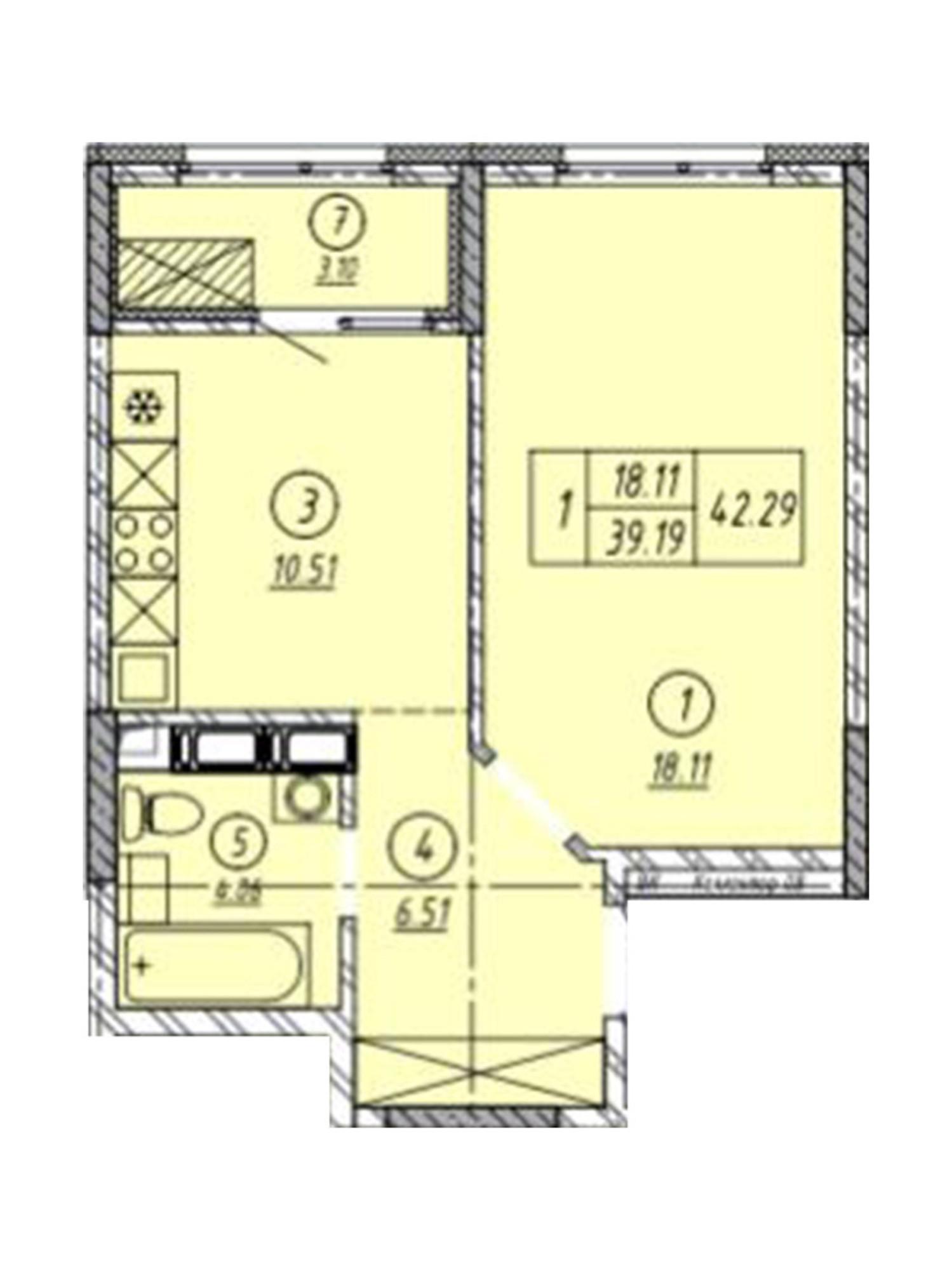 Купить квартиру за 3 890 680 рублей на Загородное шоссе, 9