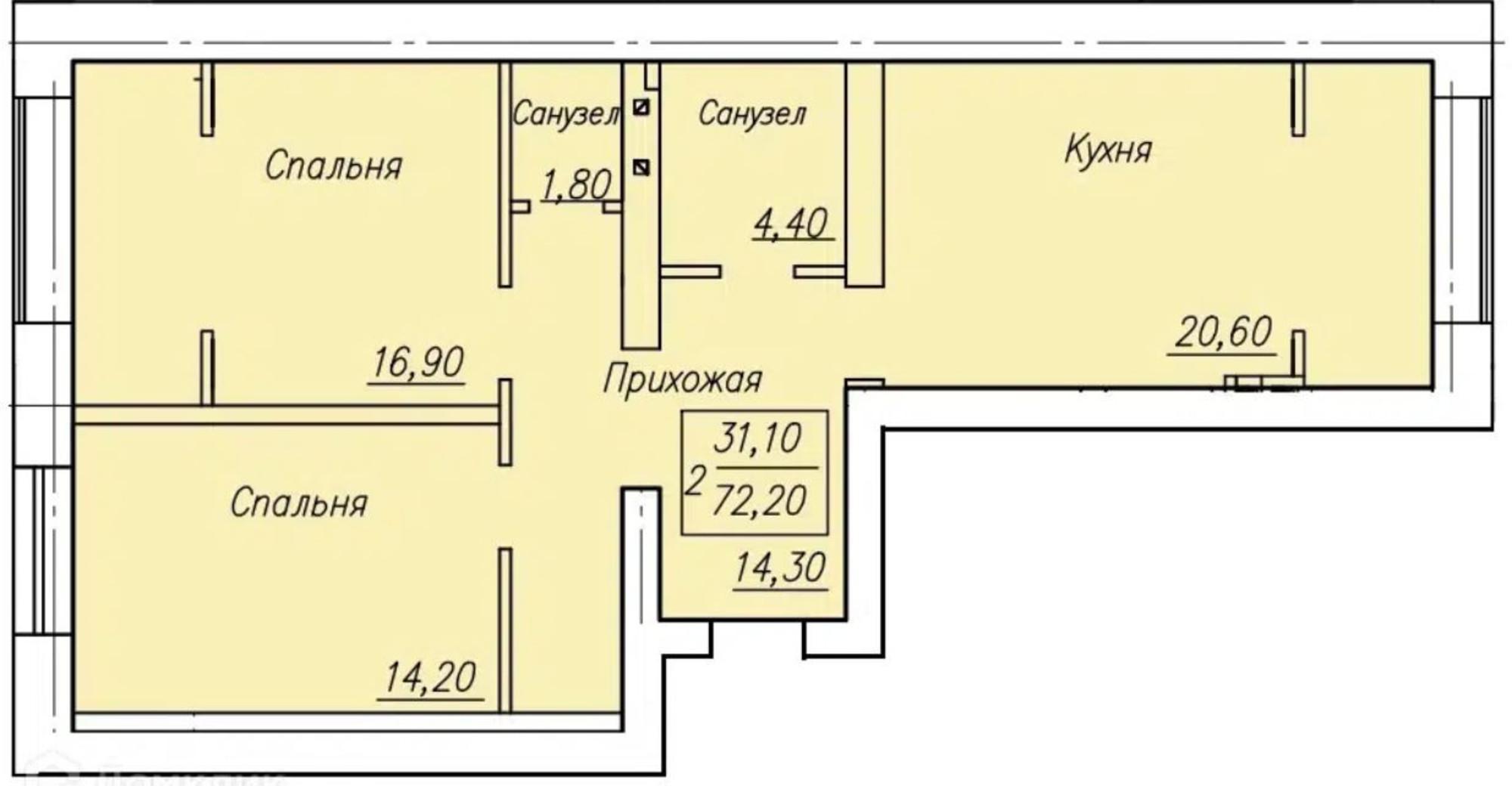 Купить квартиру за 6 137 200 рублей на Ростошинская улица, 50