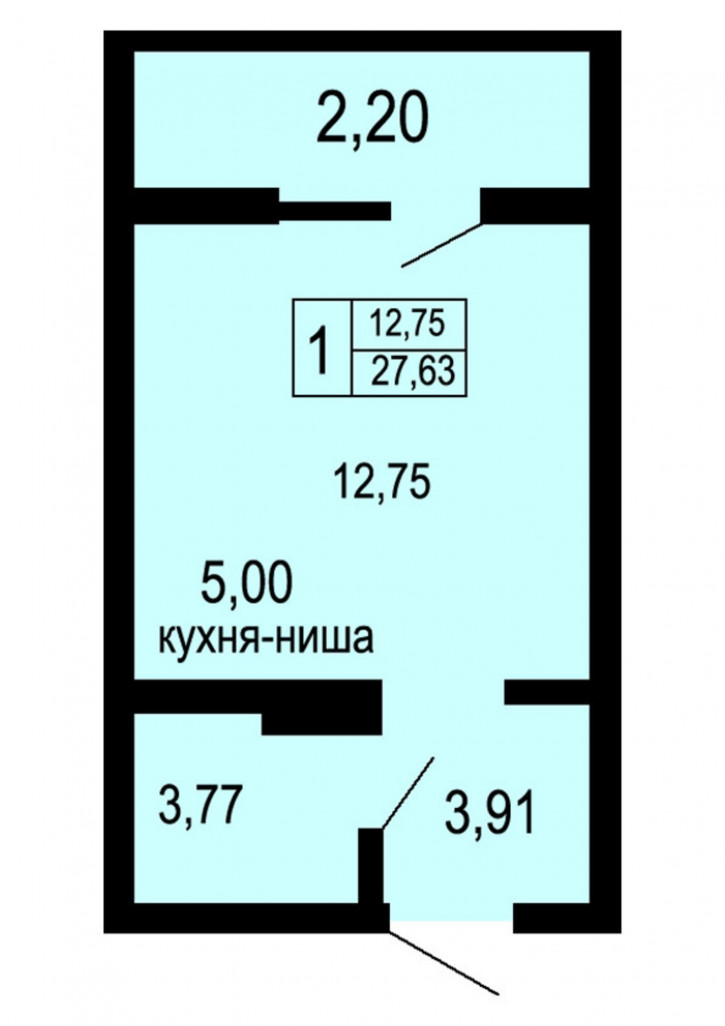 Студия улица Геннадия Донковцева, 1