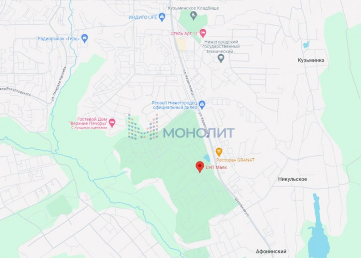 Земельный участок Нижегородский район
