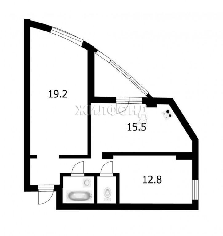 2-комн квартира Галущака, 15