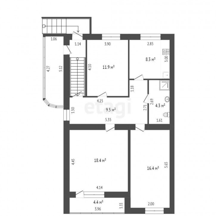 3-комн квартира Мира, 21
