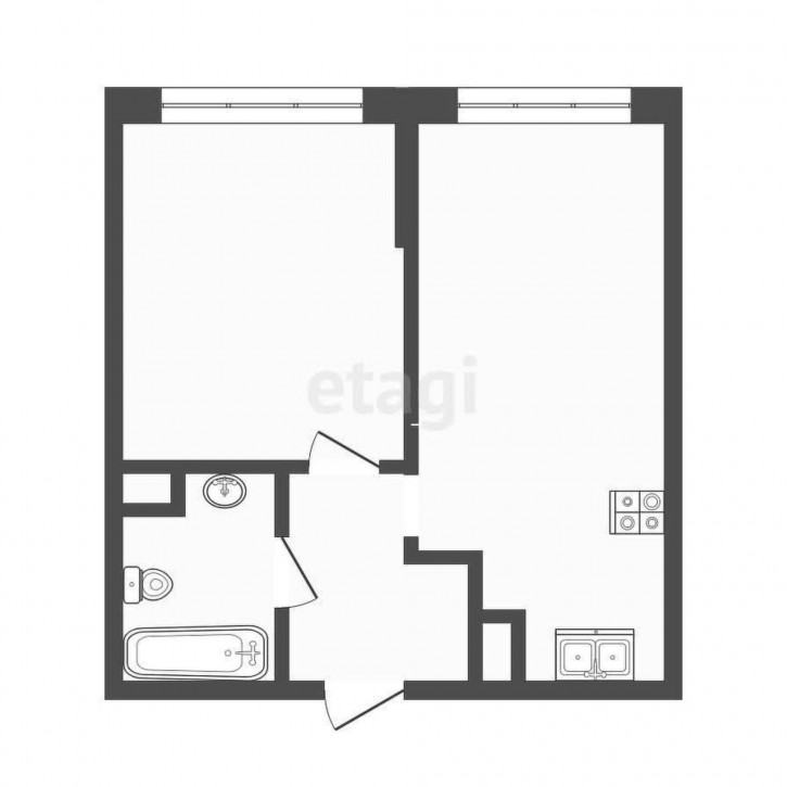 1-комн квартира Пожарных и спасателей, 14