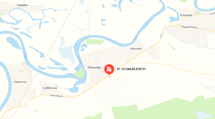 Торговое помещение 13,5-16 км автодороги Тюмень-Криводанова 1097