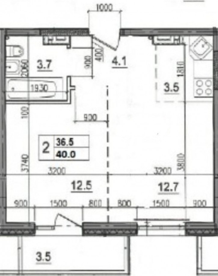 2-комн квартира в новом доме Розы Люксембург, 3