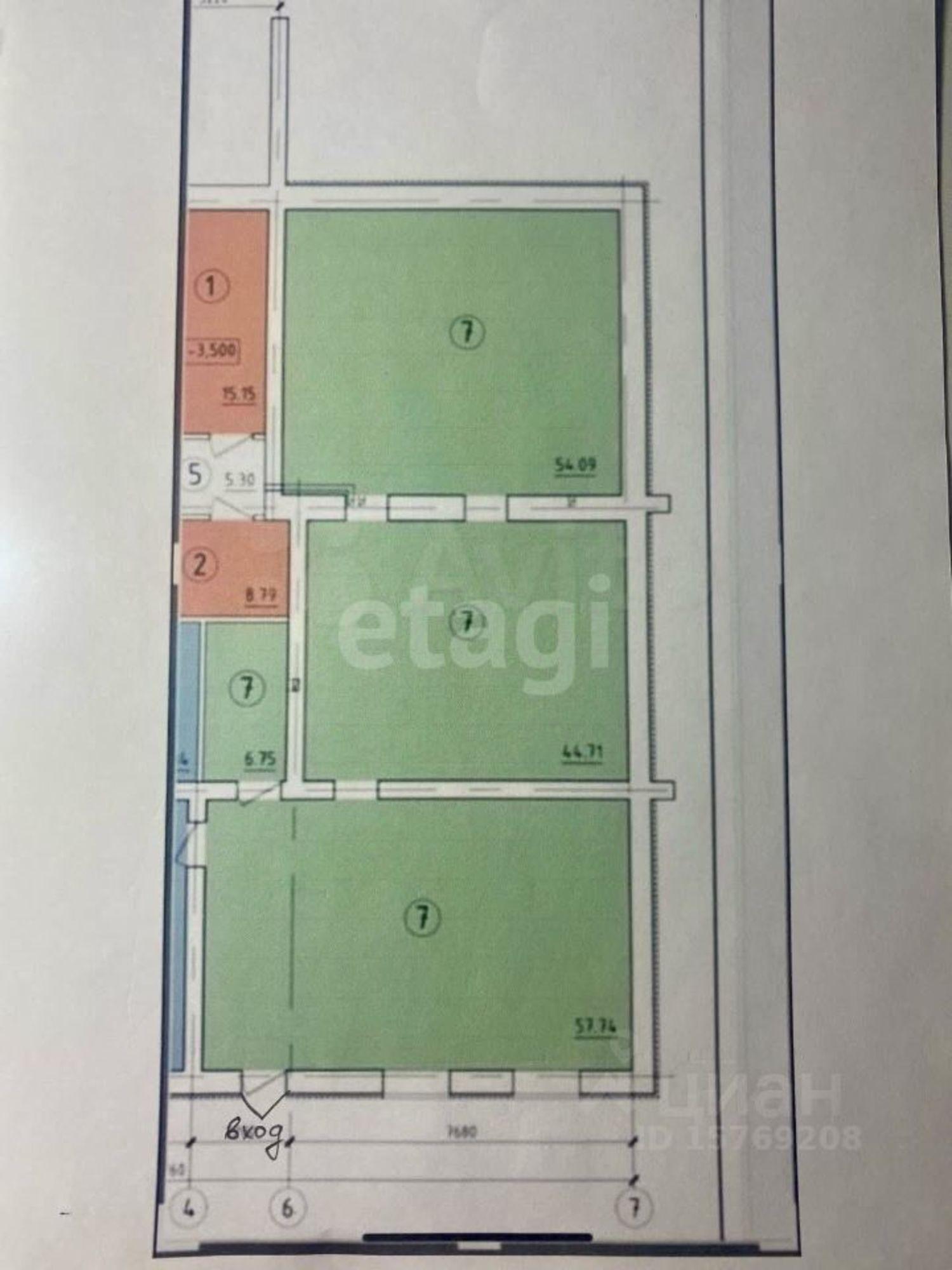 Купить торговое помещение за 14 972 500 рублей на Тентюковская улица, 85