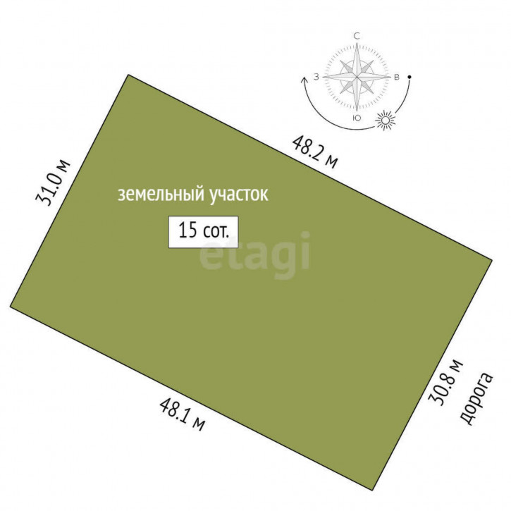 Земельный участок Царицыно СНТ