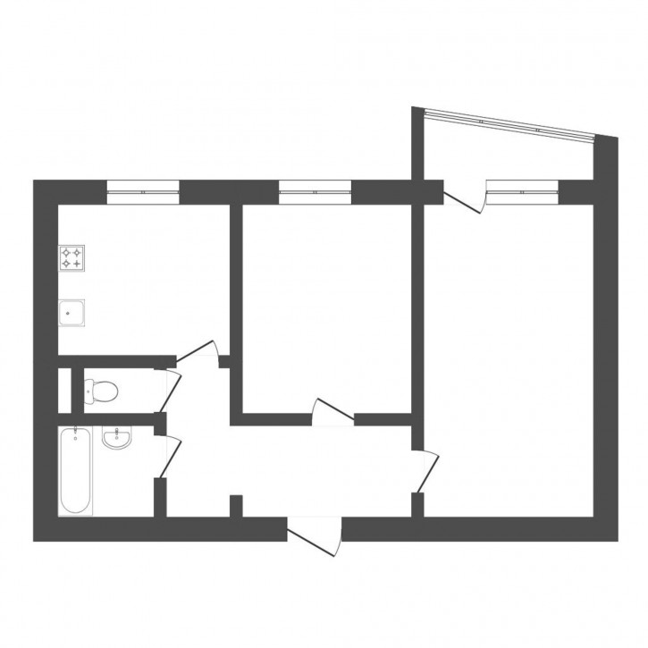 2-комн квартира Московский тракт, 43