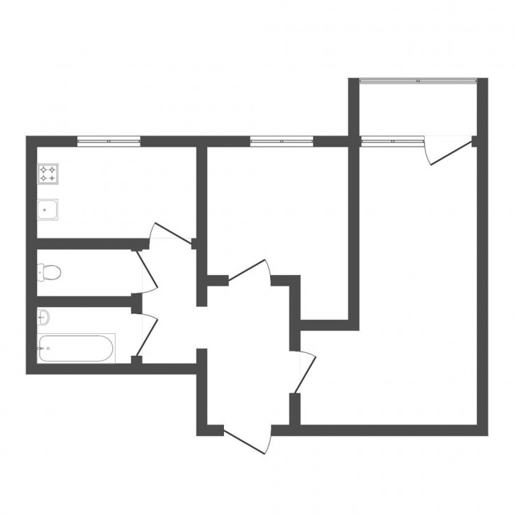 2-комн квартира Белинского, 3