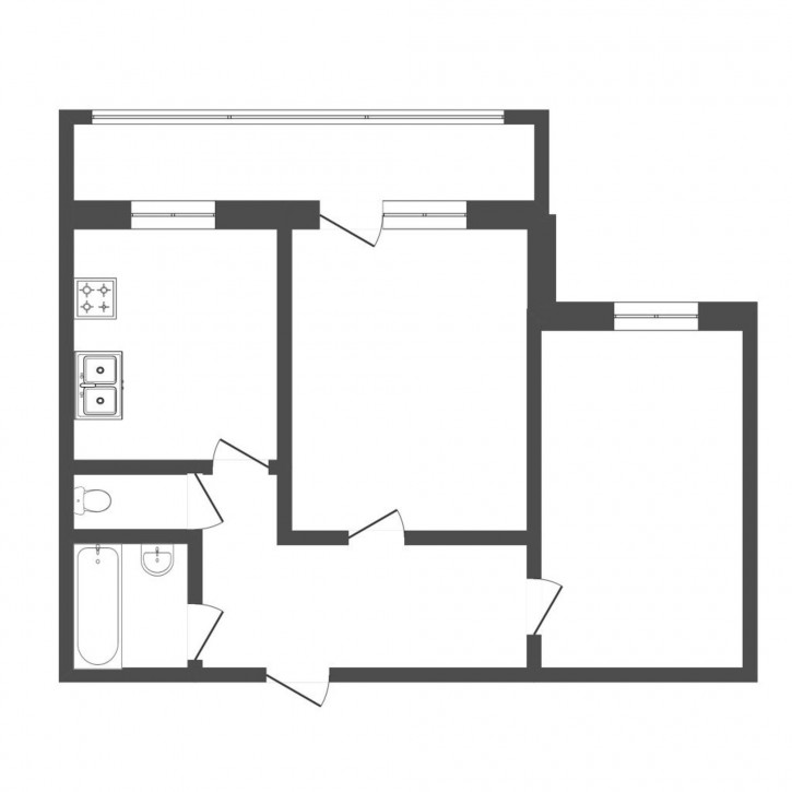 2-комн квартира Червишевский тракт, 35