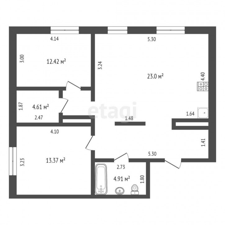 2-комн квартира Александра Федоровича, 6