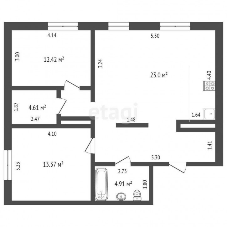 2-комн квартира Александра Федоровича, 6