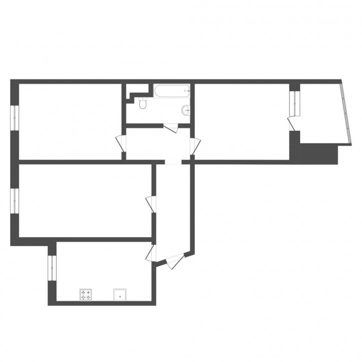 3-комн квартира Радищева, 29