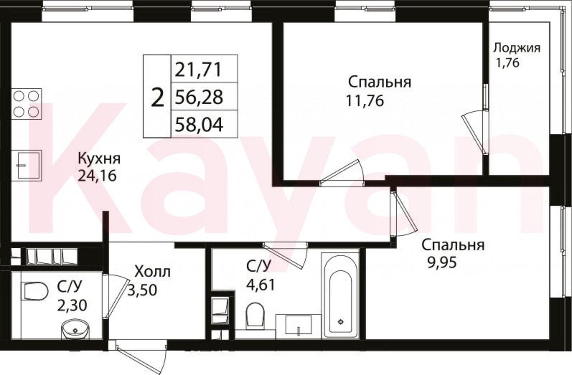 Купить квартиру за 17 271 200 рублей на ул Сормовская