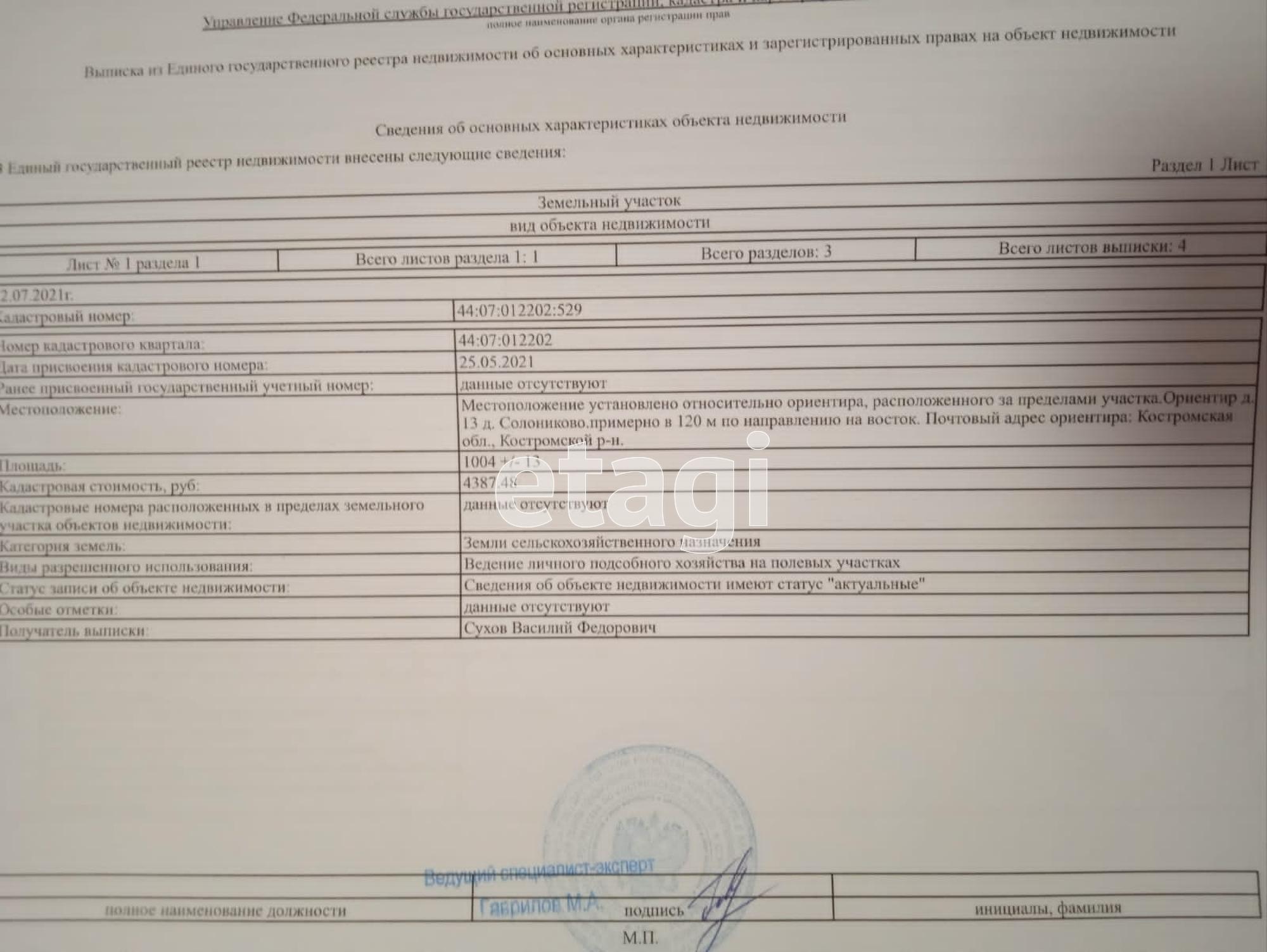 Купить землю, земельный участок за 200 000 рублей на Солониково п.