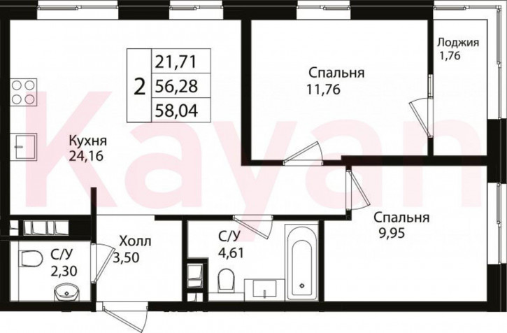3-комн квартира в новом доме ул Сормовская