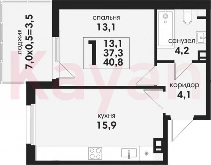 2-комн квартира в новом доме Елизаветинское шоссе