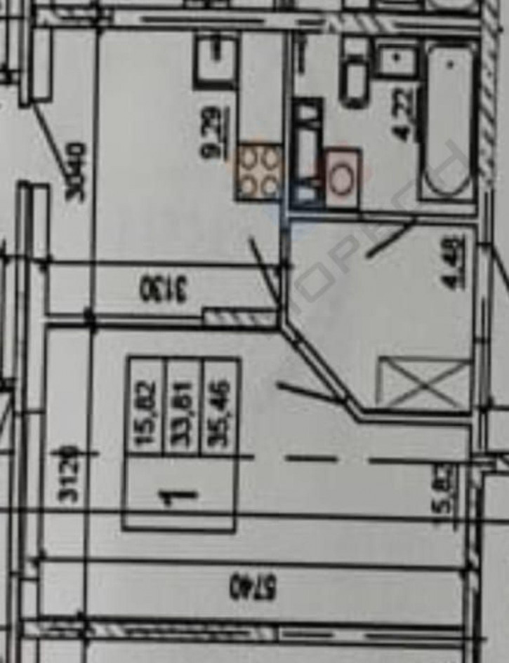 1-комн квартира Красных Партизан ул, 1/4к22