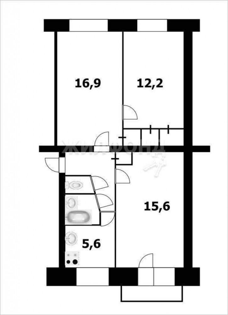 3-комн квартира Гоголя улица, д.228