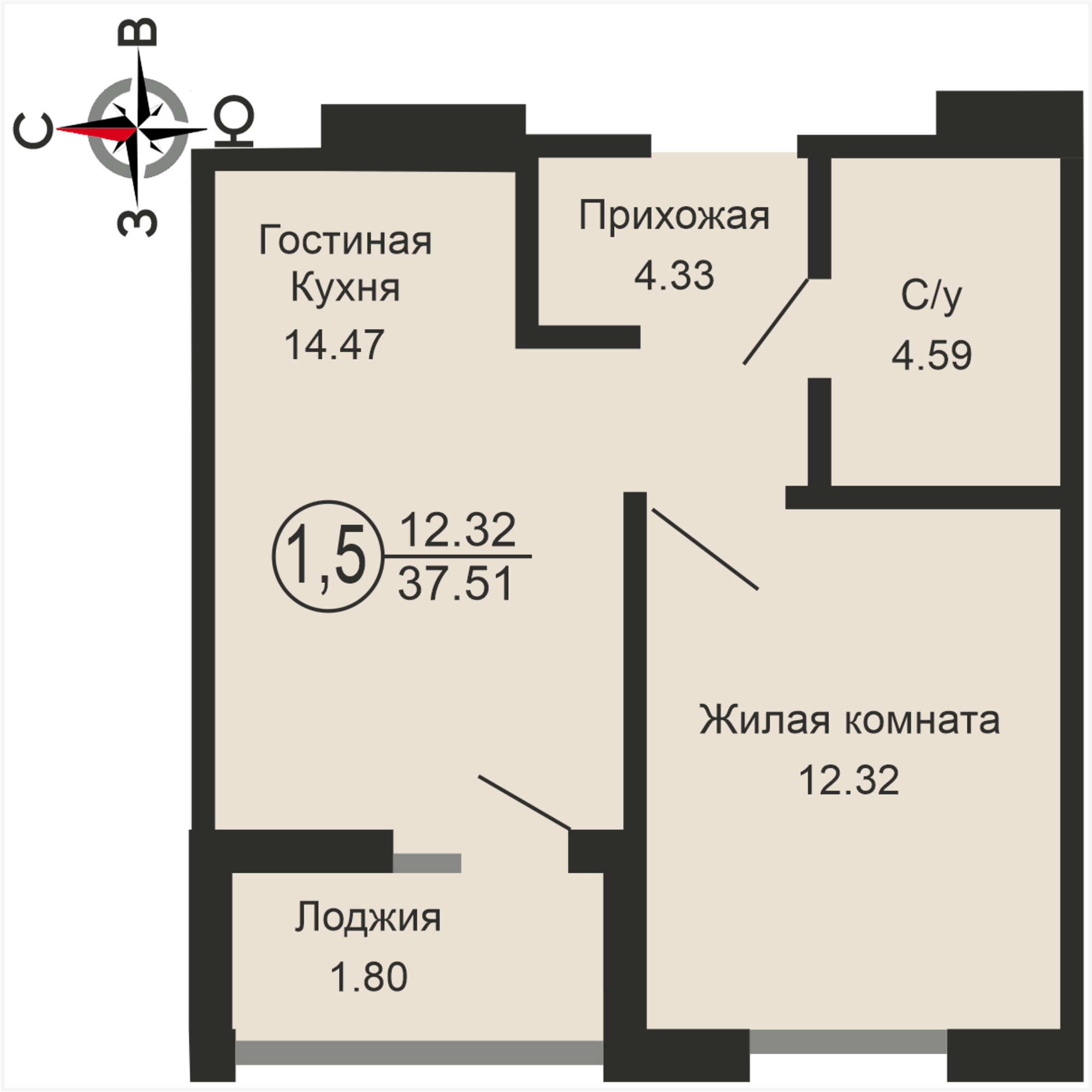 Купить квартиру за 3 550 000 рублей на Комсомольская улица, 198