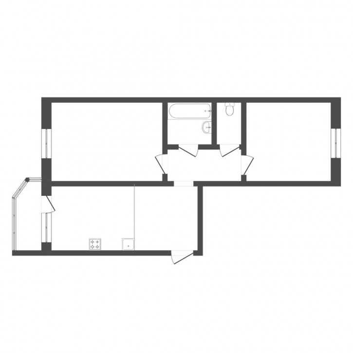 2-комн квартира Созидателей, 9