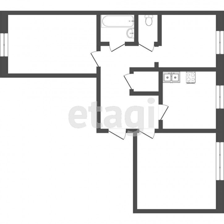 3-комн квартира Федюнинского, 7