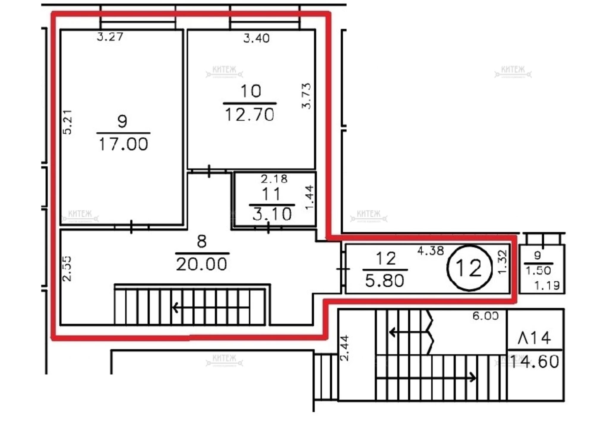 Купить квартиру за 13 563 000 рублей на Заречная улица,127