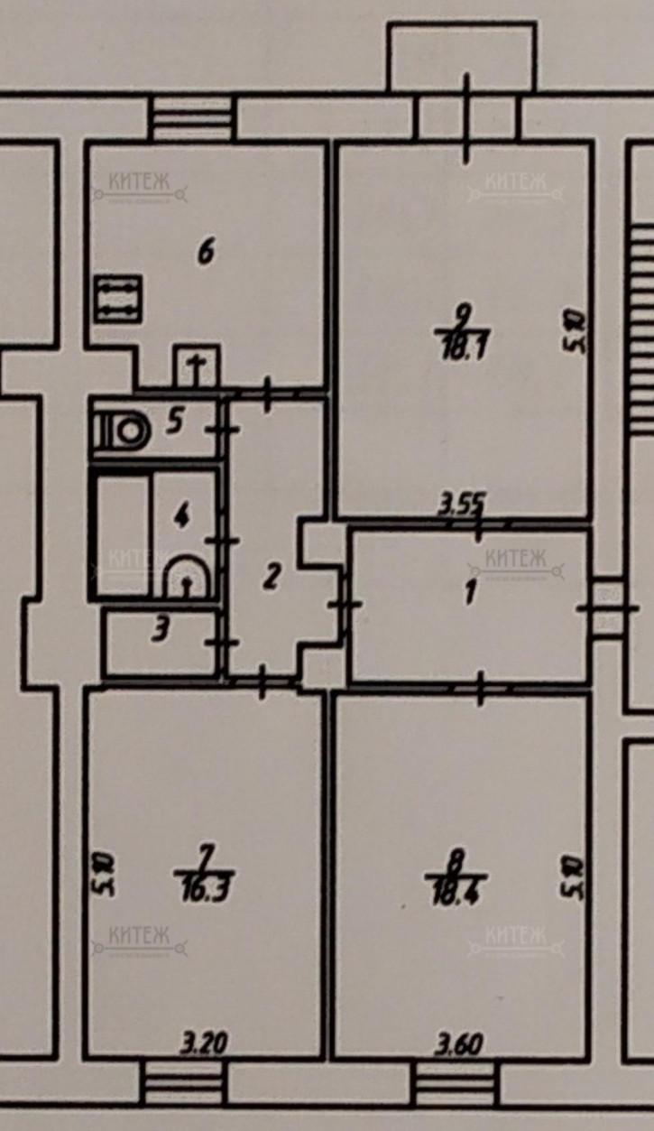 3-комн квартира Плеханова улица,79