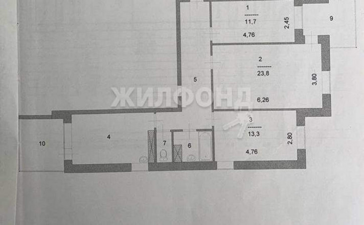 3-комн квартира Дружбы Народов улица, д.40