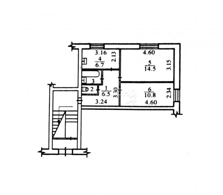 2-комн квартира Линейная улица, д.59