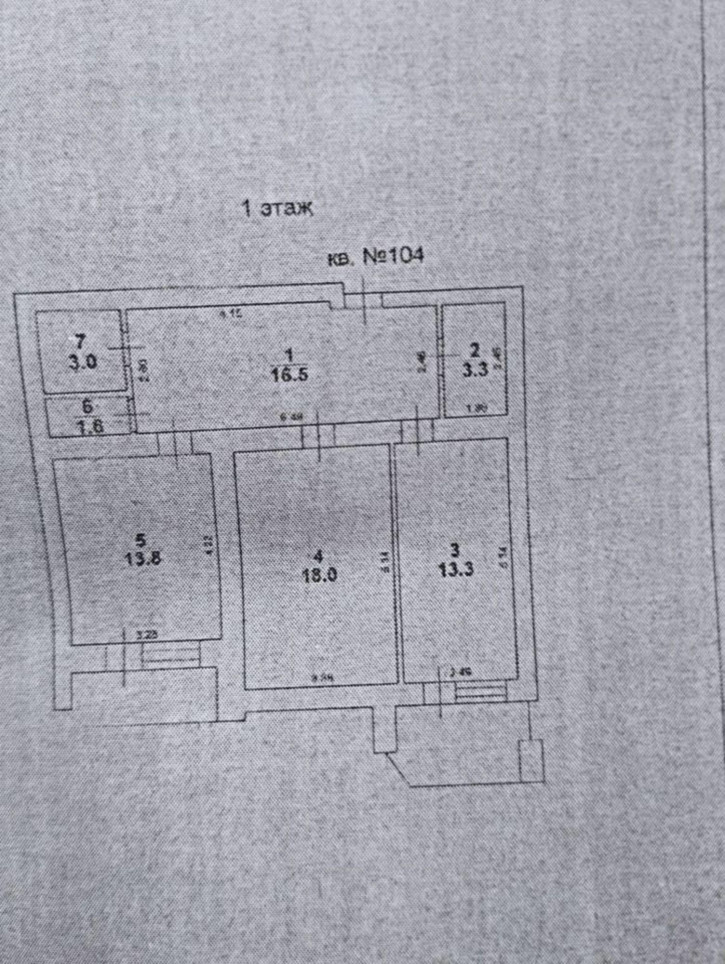 2-комн квартира Гвардейская ул, 5