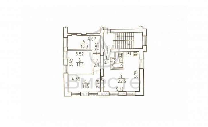 3-комн квартира Плахотного, 21