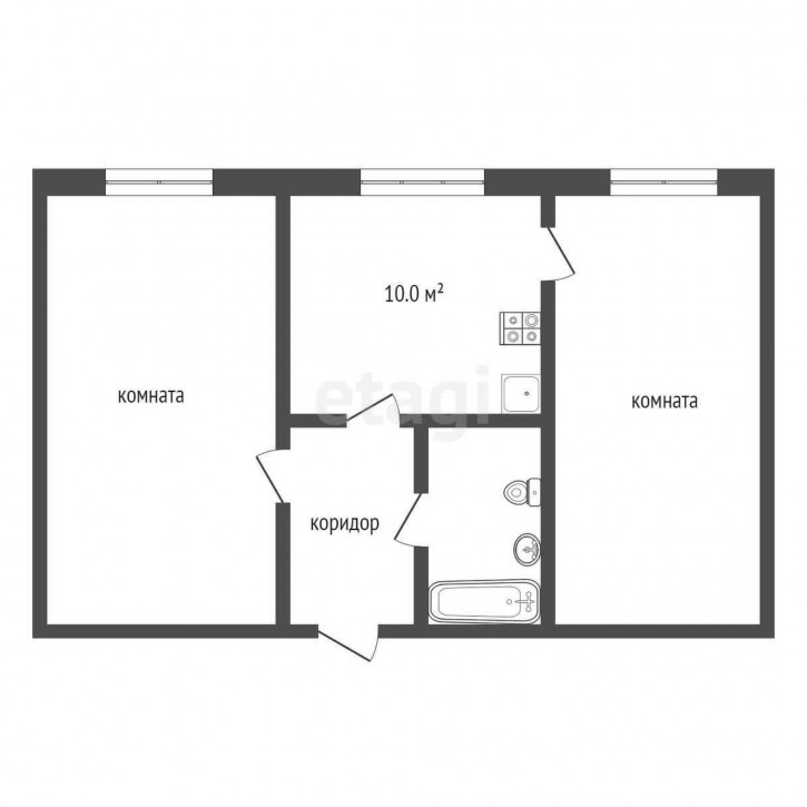 2-комн квартира Мира, 8