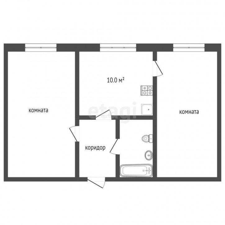 2-комн квартира Мира, 8