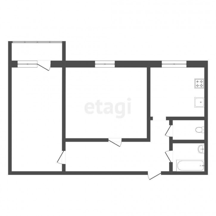 2-комн квартира Коммунаров, 37
