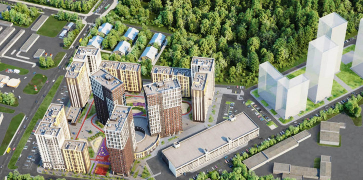 2-комн квартира в новом доме Учителей, Дом 1.1 (1.1-1.3), Основинские кварталы