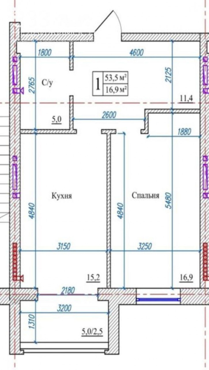 1-комн квартира в новом доме Весенняя ул