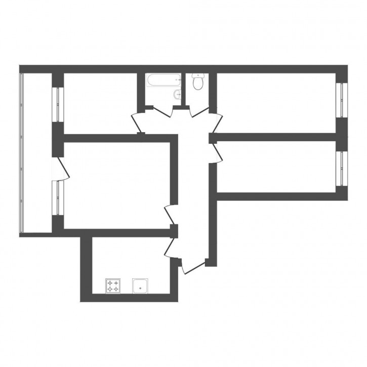 4-комн квартира Ставропольская, 8