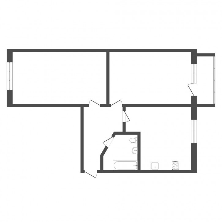 2-комн квартира Космонавтов, 33а