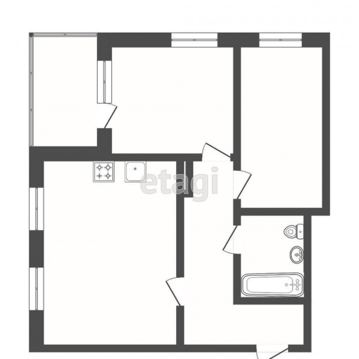 2-комн квартира Мельникайте, 34