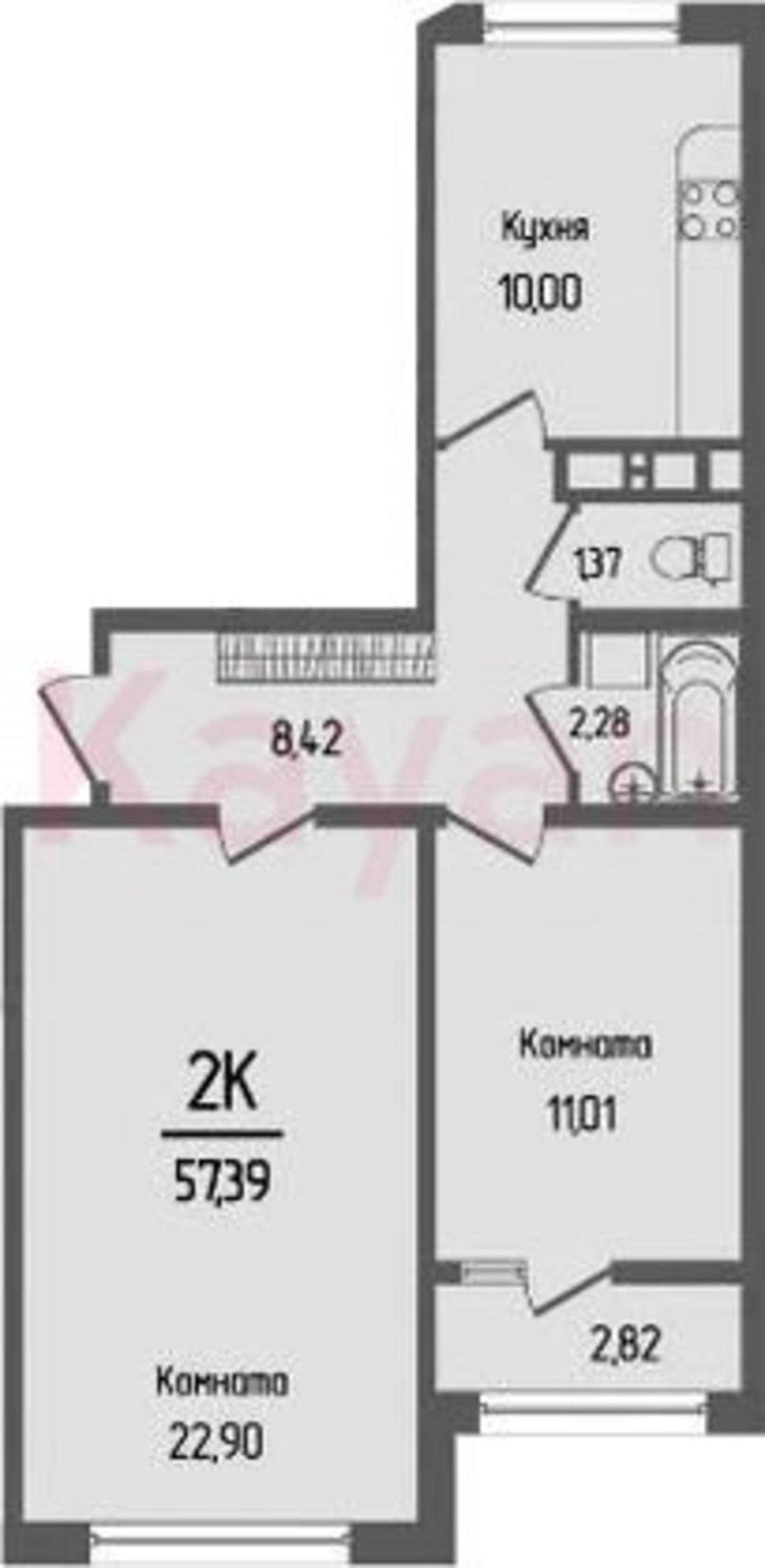 Купить квартиру за 6 750 000 рублей на аул Новая Адыгея, Береговая улица