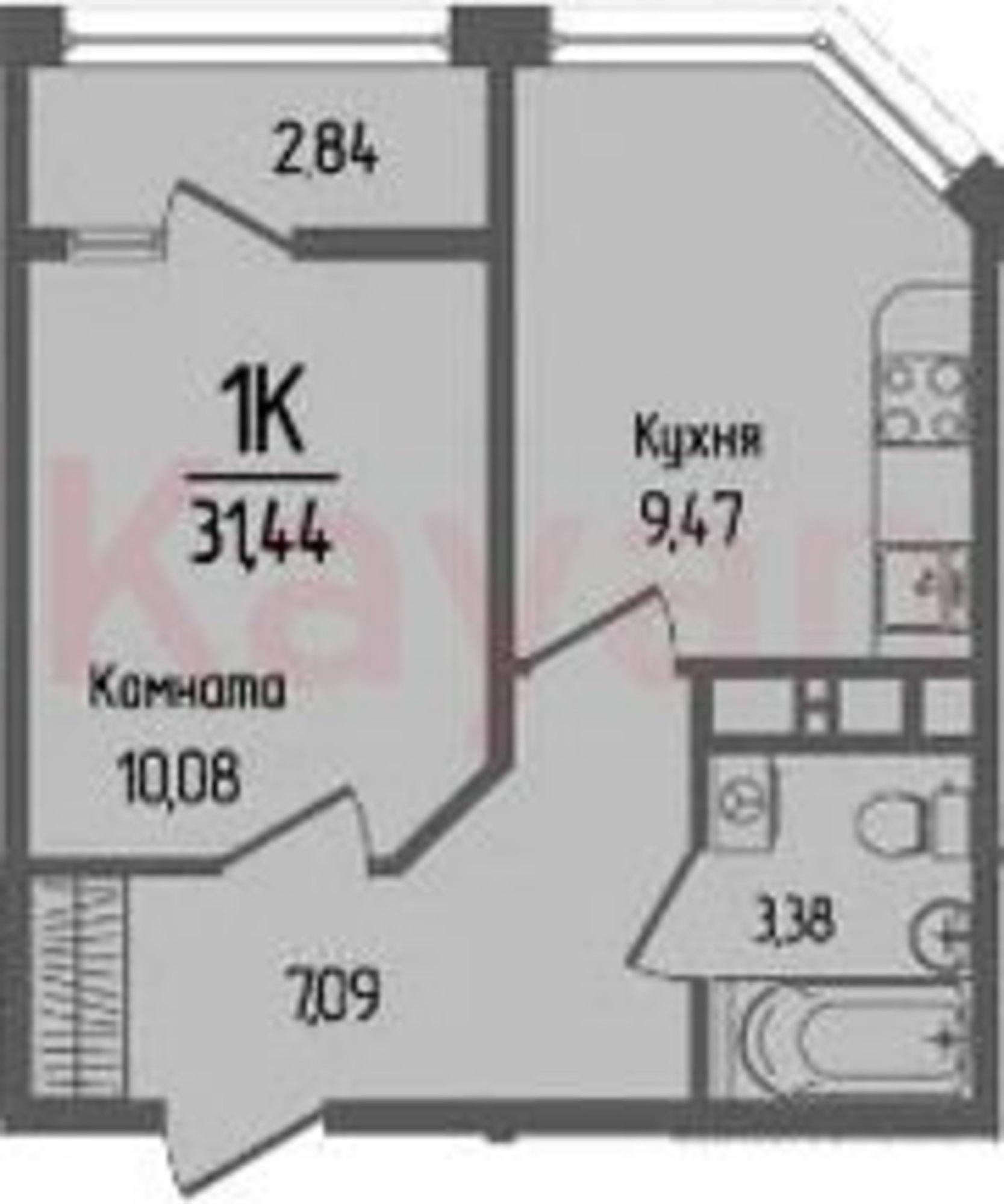 Купить квартиру за 4 060 000 рублей на аул Новая Адыгея, Береговая улица