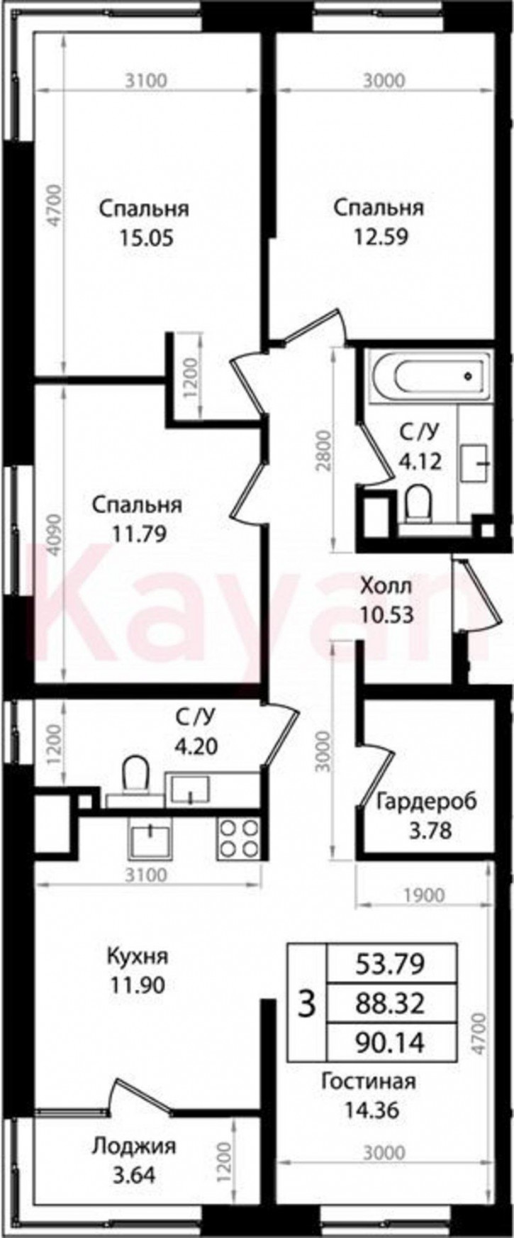 4-комн квартира в новом доме ул Сормовская