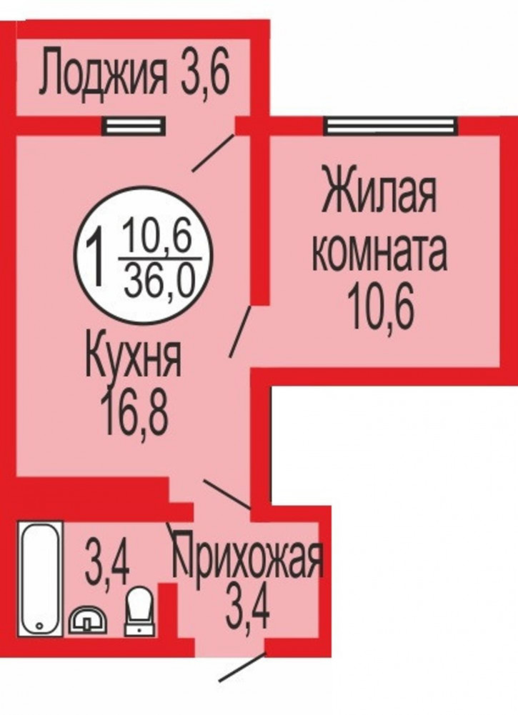 2-комн квартира в новом доме Уральская улица, 14