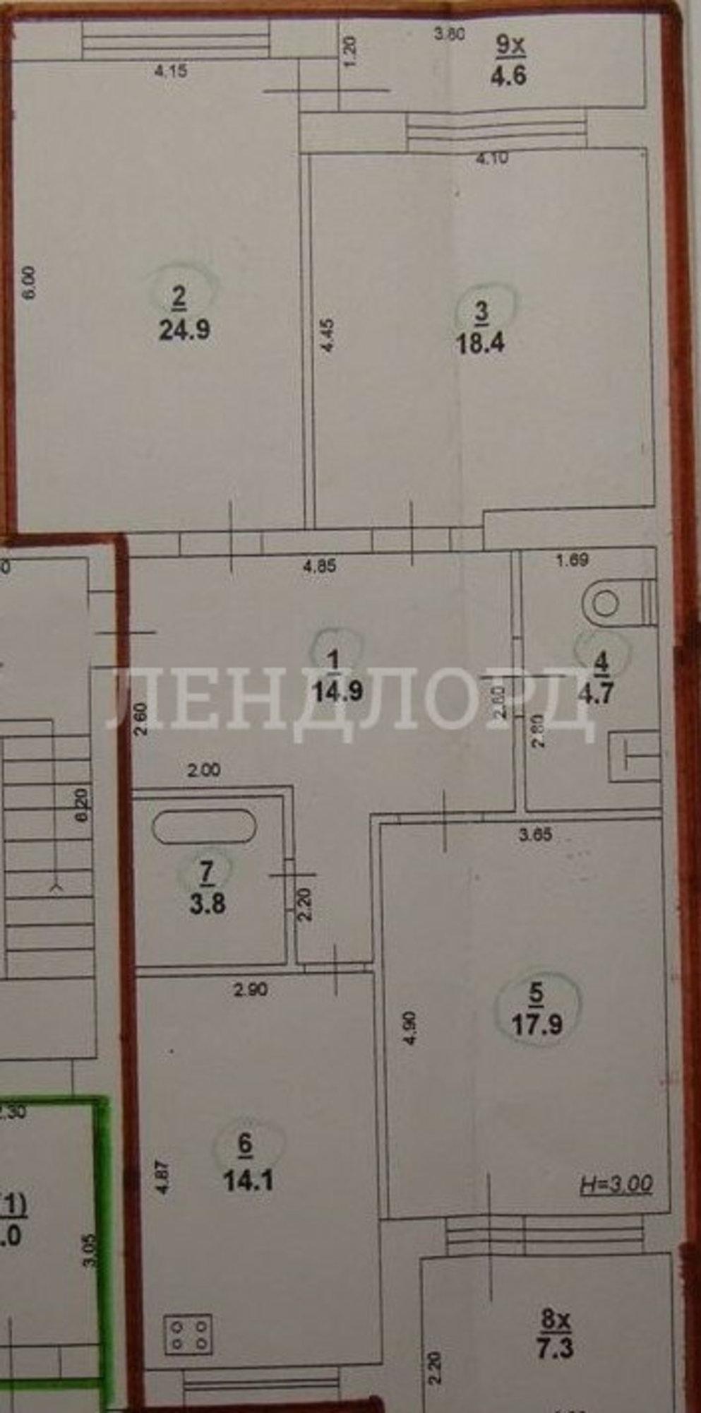Купить квартиру за 9 850 000 рублей на проспект Шолохова, 51