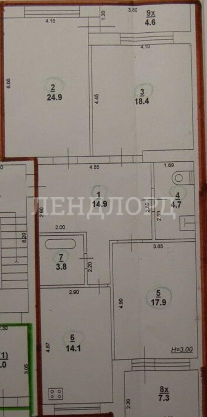 3-комн квартира проспект Шолохова, 51