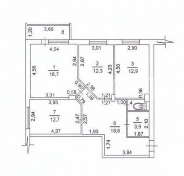 3-комн квартира Орбитальная улица, 13
