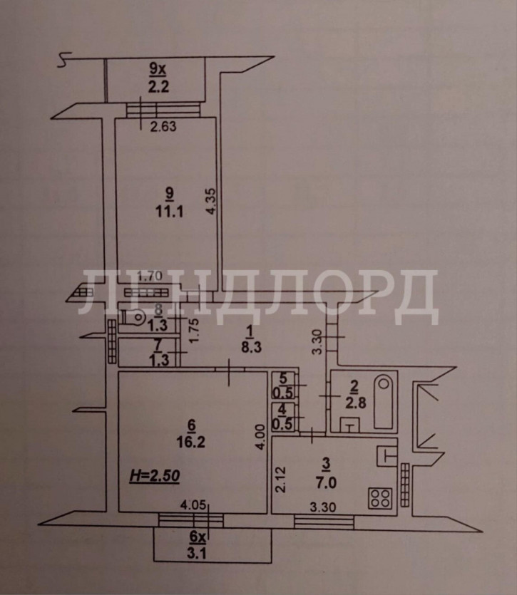2-комн квартира проспект Ленина, 113/4